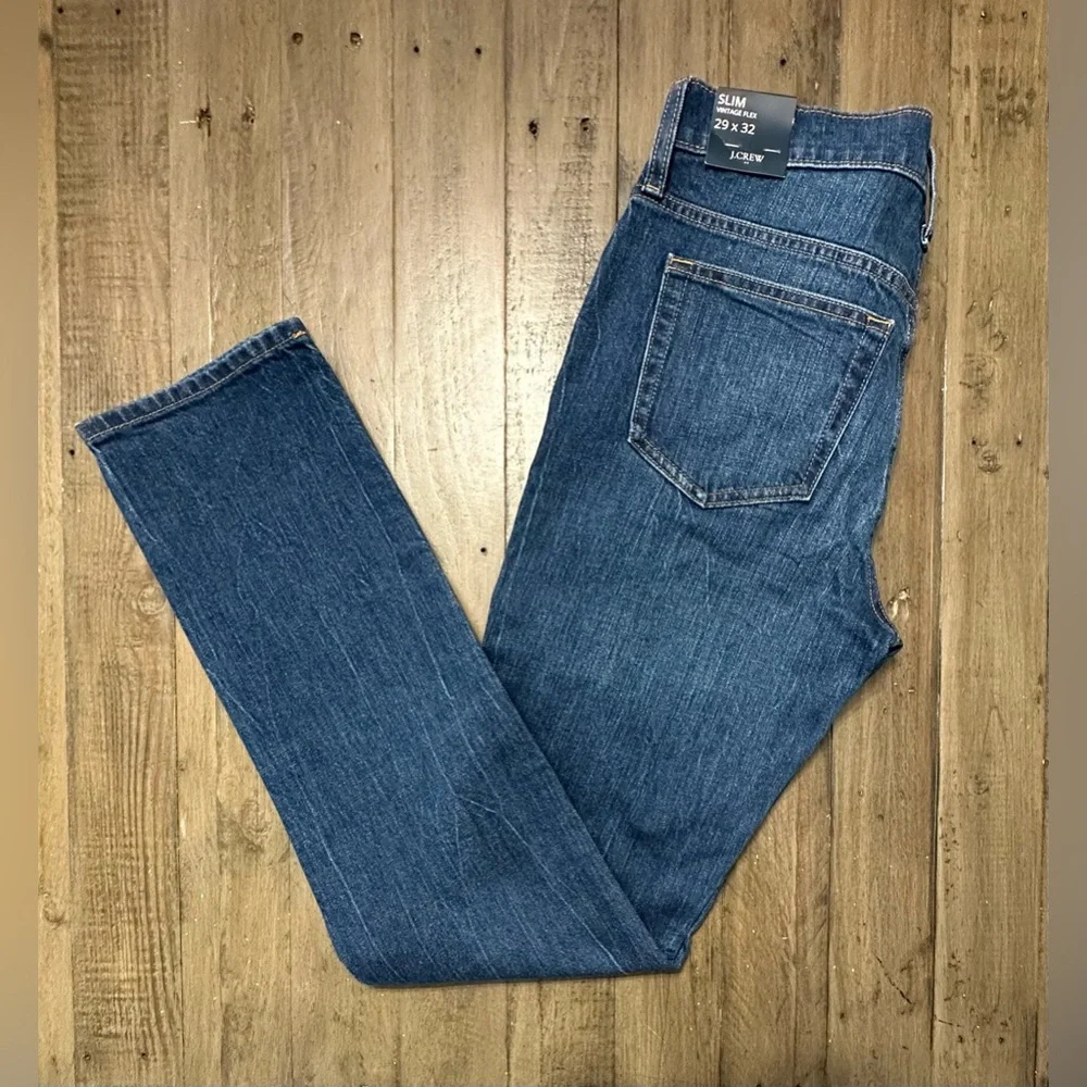 NWT J. Crew Men’s Slim-fit jean in vintage stretch - Size 29x32 - Heritage Blue